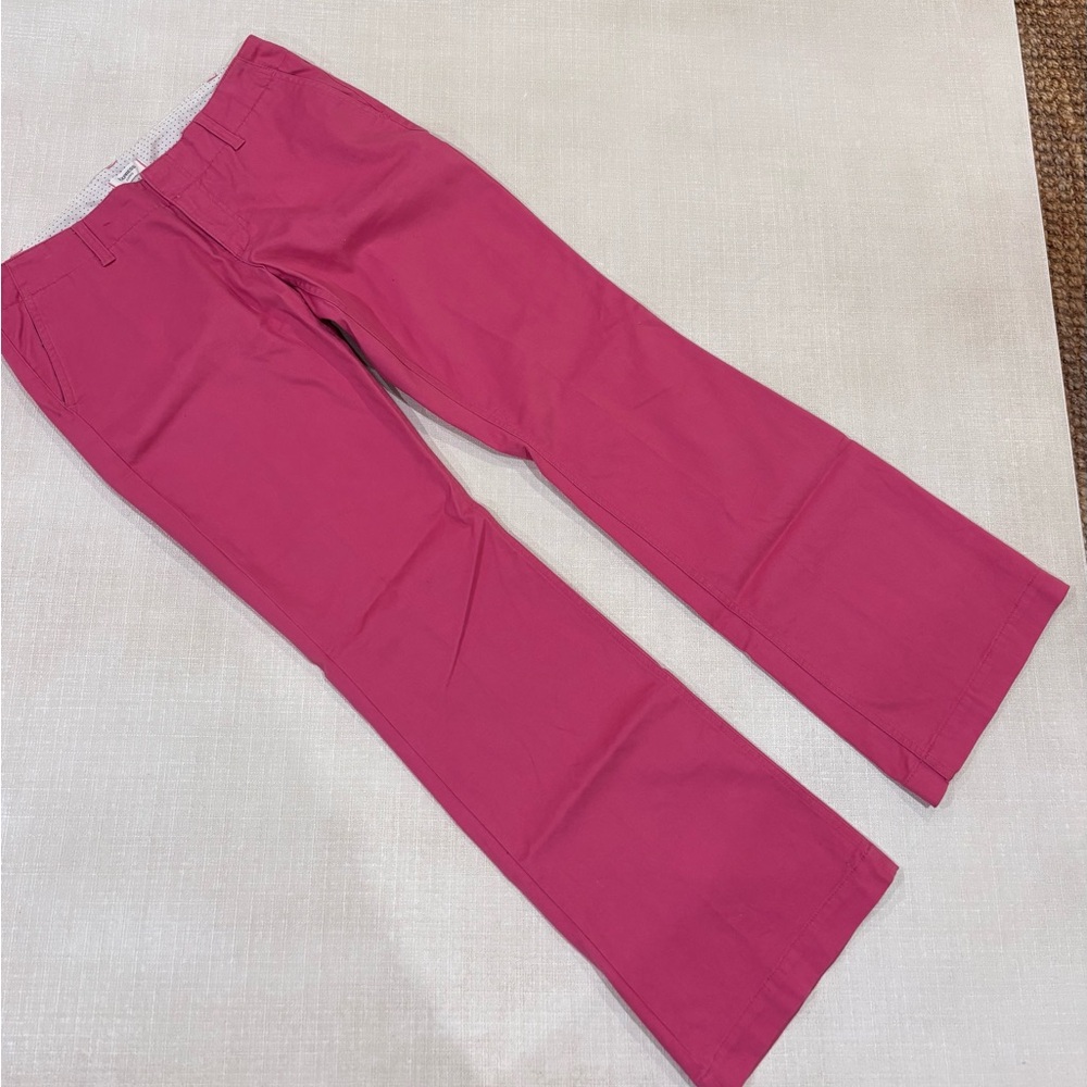 EXPRESS Women's Flare Stretch Chino Pink (8)